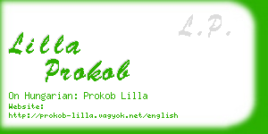 lilla prokob business card